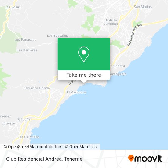 Club Residencial Andrea map