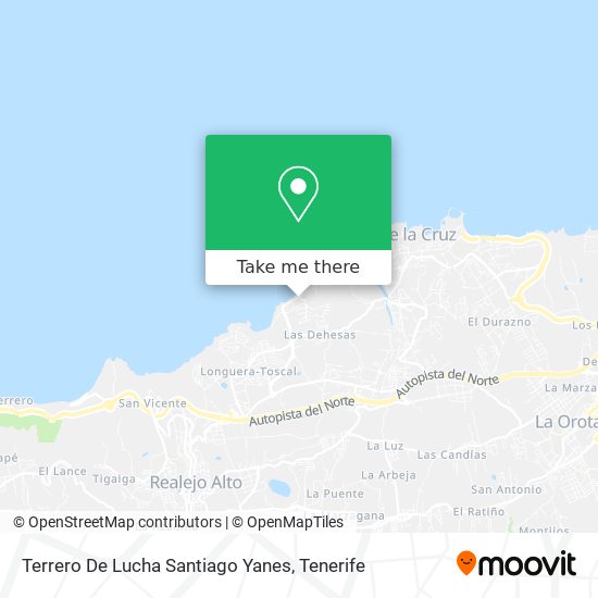 Terrero De Lucha Santiago Yanes map