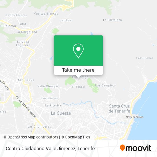 mapa Centro Ciudadano Valle Jiménez