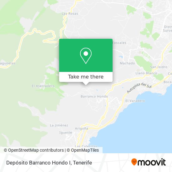 Depósito Barranco Hondo I map