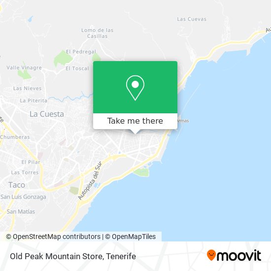 Old Peak Mountain Store map
