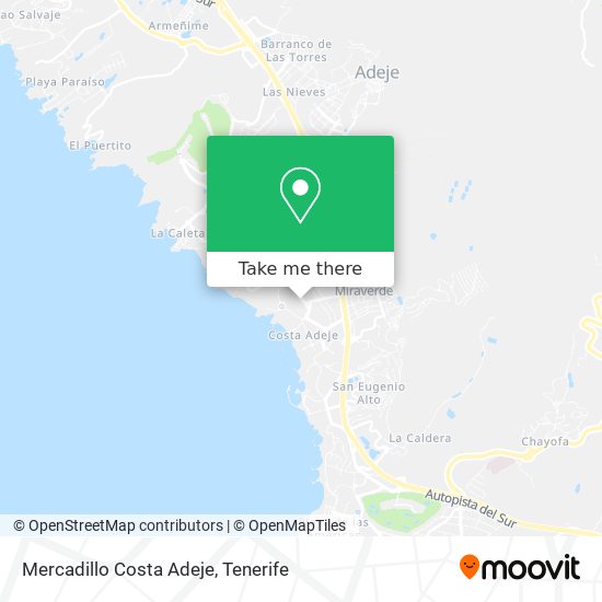 Mercadillo Costa Adeje map