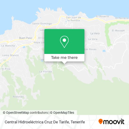 Central Hidroeléctrica Cruz De Tarife map