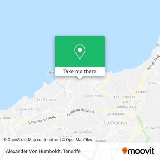 Alexander Von Humboldt map