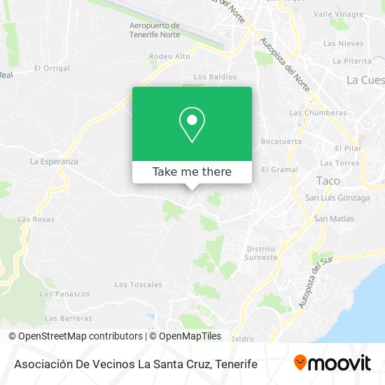 mapa Asociación De Vecinos La Santa Cruz