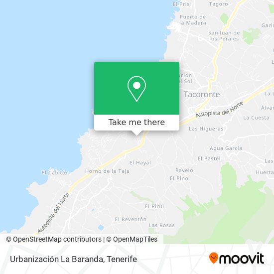 Urbanización La Baranda map