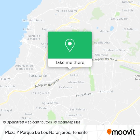 Plaza Y Parque De Los Naranjeros map