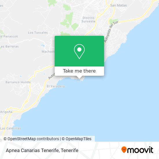 Apnea Canarias Tenerife map