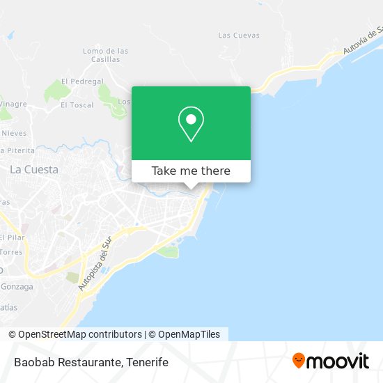 mapa Baobab Restaurante