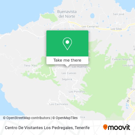 Centro De Visitantes Los Pedregales map