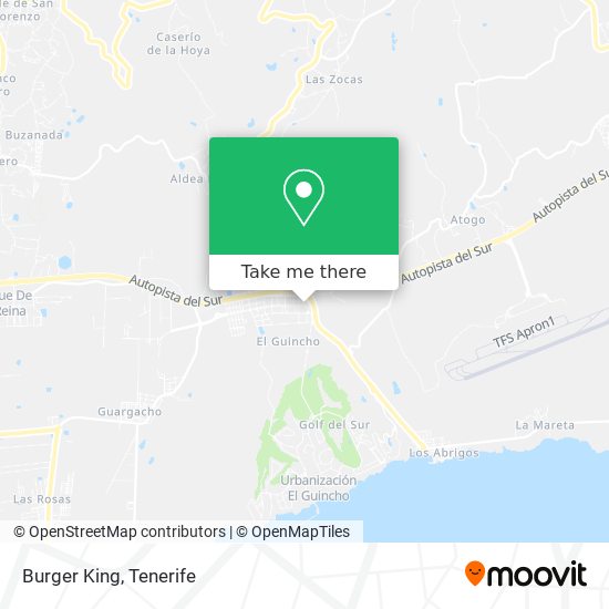mapa Burger King