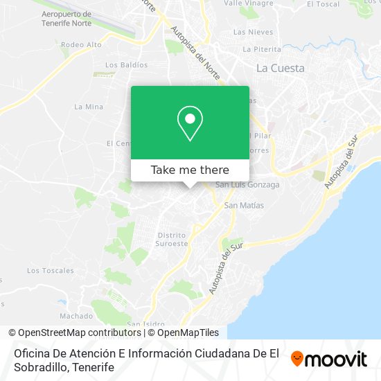Oficina De Atención E Información Ciudadana De El Sobradillo map