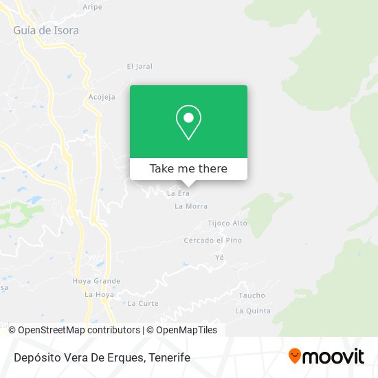 Depósito Vera De Erques map