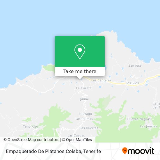 Empaquetado De Plátanos Coisba map