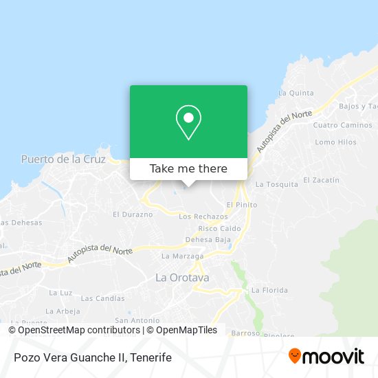 Pozo Vera Guanche II map