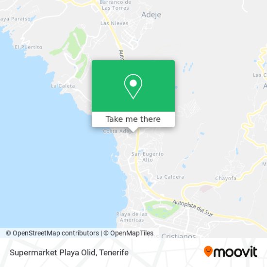 Supermarket Playa Olid map