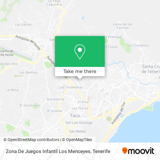 Zona De Juegos Infantil Los Menceyes map