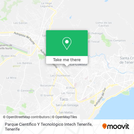 Parque Científico Y Tecnológico Intech Tenerife map