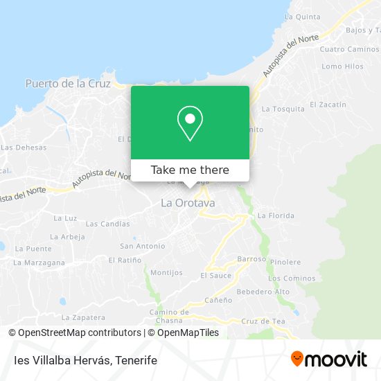 Ies Villalba Hervás map