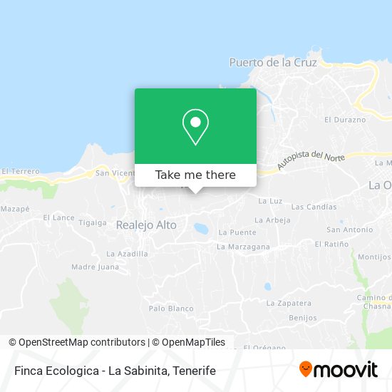 Finca Ecologica - La Sabinita map