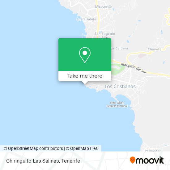Chiringuito Las Salinas map
