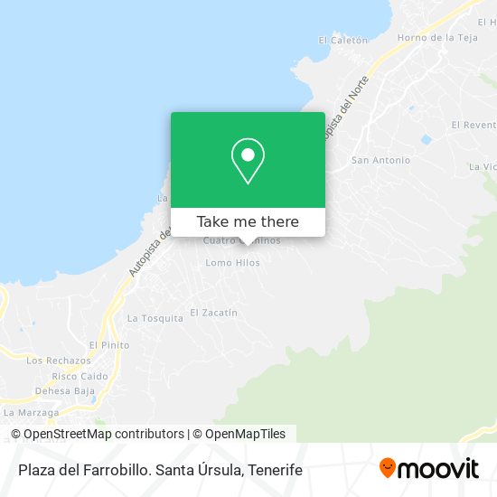 Plaza del Farrobillo. Santa Úrsula map