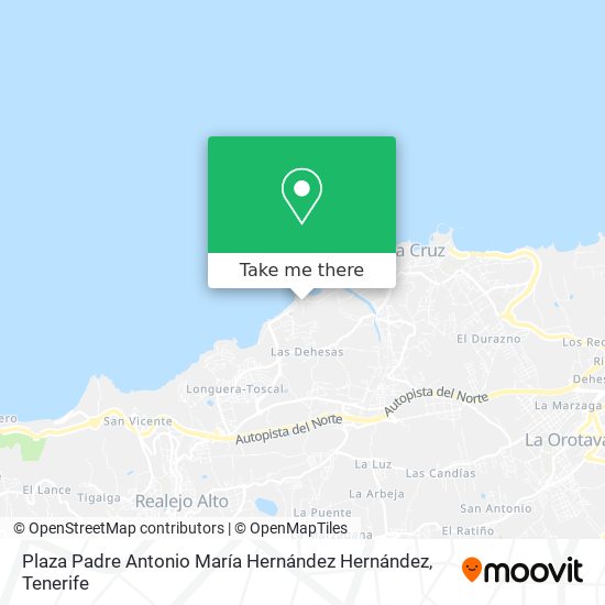 Plaza Padre Antonio María Hernández Hernández map