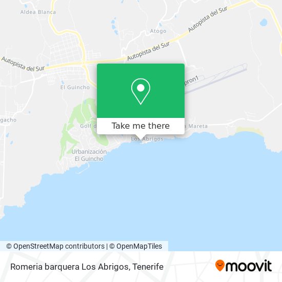 Romeria barquera Los Abrigos map