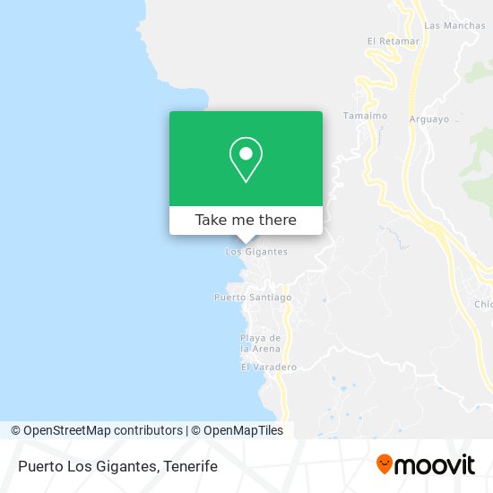 Puerto Los Gigantes map