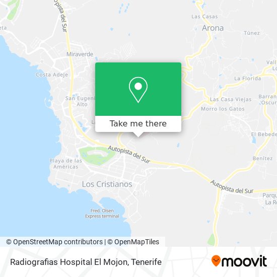 mapa Radiografias Hospital El Mojon