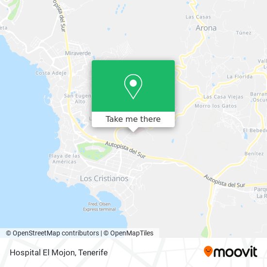 mapa Hospital El Mojon