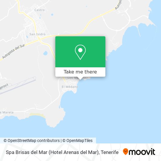 Spa Brisas del Mar (Hotel Arenas del Mar) map