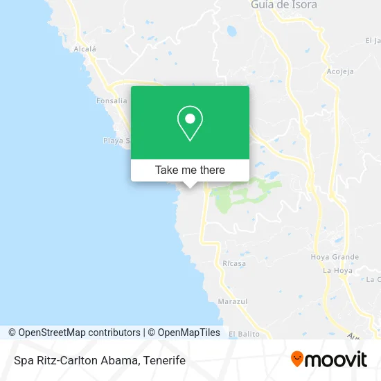 Spa Ritz-Carlton Abama map