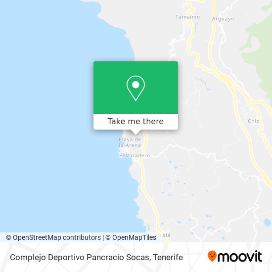 mapa Complejo Deportivo Pancracio Socas