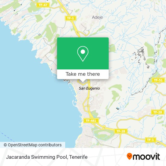 Jacaranda Swimming Pool map