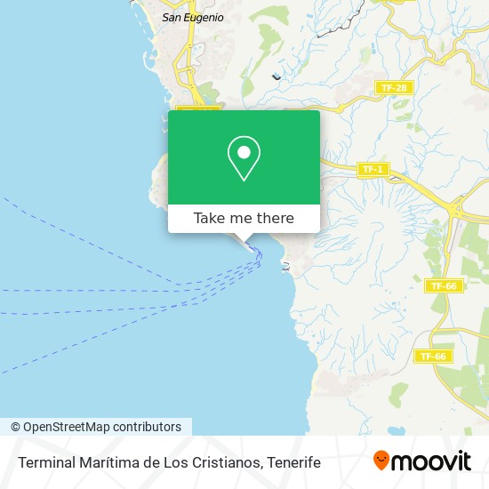 Terminal Marítima de Los Cristianos map