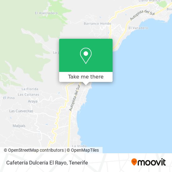 Cafetería Dulcería El Rayo map