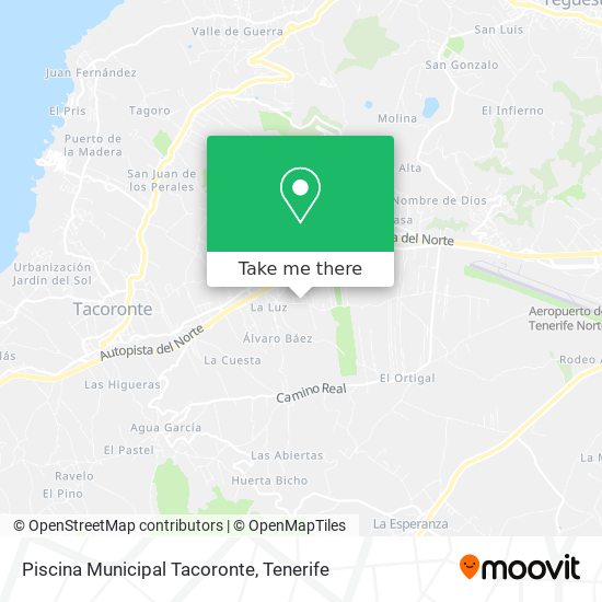 Piscina Municipal Tacoronte map