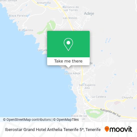 Iberostar Grand Hotel Anthelia Tenerife 5* map