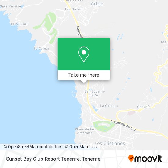 Sunset Bay Club Resort Tenerife map