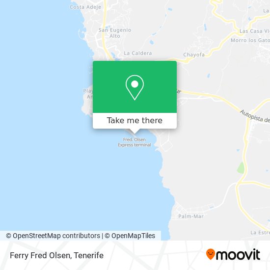 Ferry Fred Olsen map