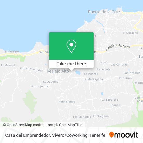 Casa del Emprendedor. Vivero / Coworking map