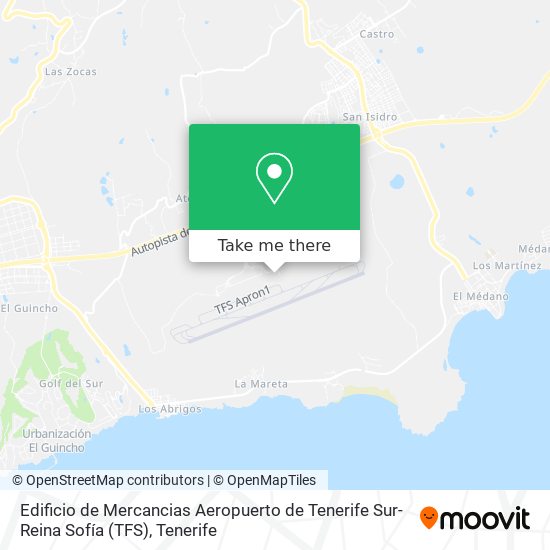 Edificio de Mercancias Aeropuerto de Tenerife Sur-Reina Sofía (TFS) map