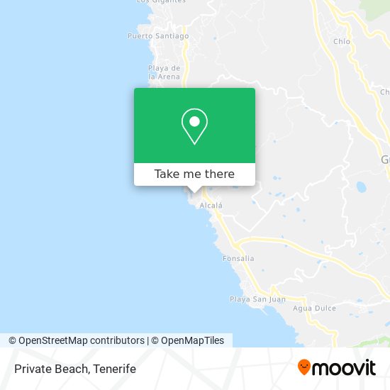 Private Beach map