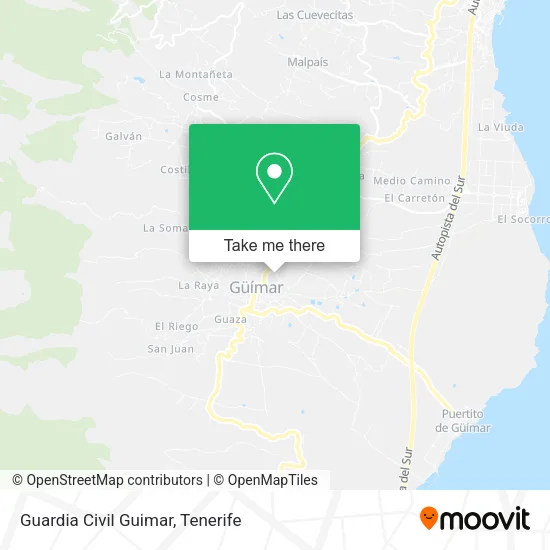 Guardia Civil Guimar map