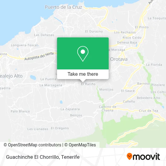 Guachinche El Chorrillo map