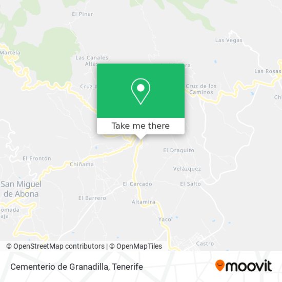 mapa Cementerio de Granadilla