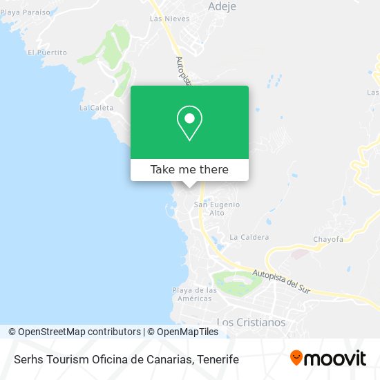Serhs Tourism Oficina de Canarias map