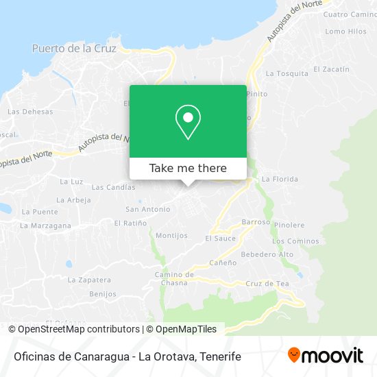 Oficinas de Canaragua - La Orotava map