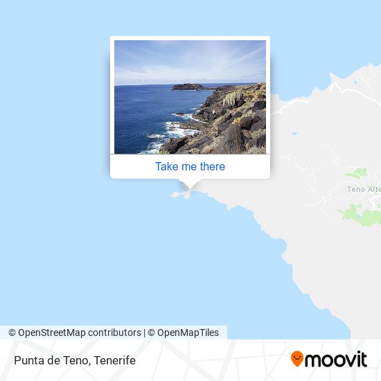 mapa Punta de Teno